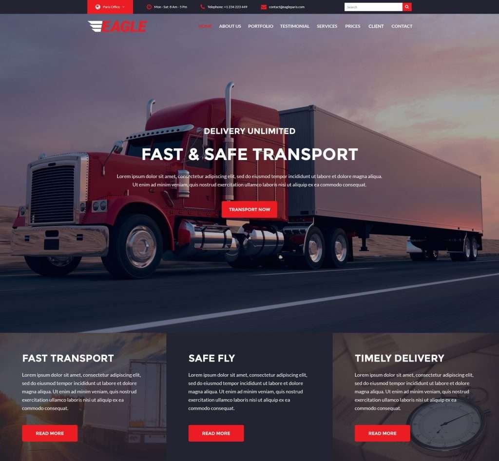 Logistics Website Design Agency